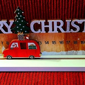 Wooden Countdown to Christmas Calendar